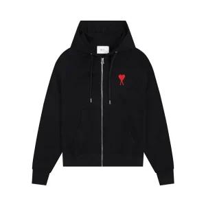 Love pocket with zipper and embroidered hood Love pocket with zipper and embroidered hood